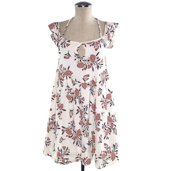 ETIQUETTE Off The Shoulder Floral Mini Dress #Y20 - Picture 2 of 7